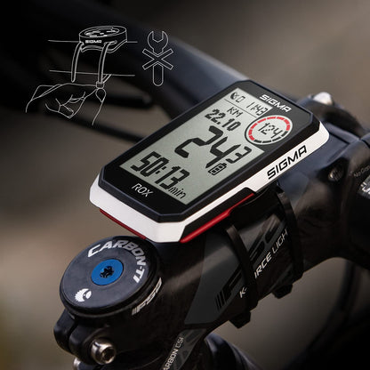SIGMA ROX 4.0 White| Wireless bike computer GPS & Navigation incl. GPS mount | Outdoor GPS Navigation with altitude measurement | Color: White