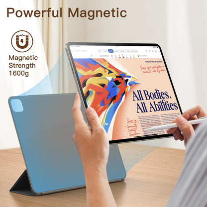 JETech Magnetic Case for iPad Pro 12.9 Inch 2022/2021/2020/2018 (6th/5th/4th/3rd Gen), 2nd Gen Pencil Charging, Case with Auto Wake/Sleep (Black)