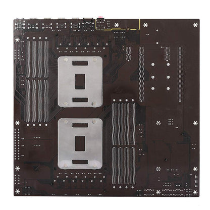 Tonysa X99 Dual Server Motherboard, backside 4 USB3.0 Gigabit network card 8 memory slot motherboard Support 4th gen 8*DDR4 DIMM 3000/2666/2400/2133MHz Server Motherboard for computer.