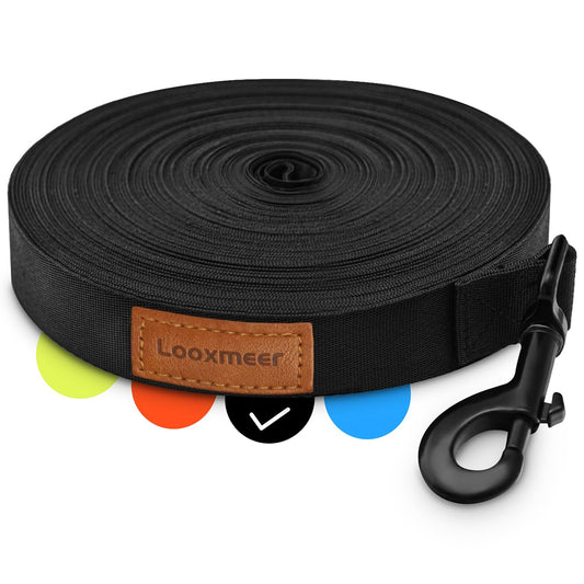 Dog leash, 3m 5m 7m 10m 15m 20m 25m 30m. This leash comes with a more sturdy clip, suitable for both large and small dogs. Perfect for walks, training, and outdoor activities. Built to last and resist tearing.