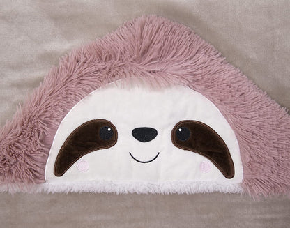 iyoimono Pink Sloth Gift for Women Portable Blanket Sofa Blanket Sloth Fleece Blanket Fluffy Cartoon Throw Cute Animal Pattern Home Blanket 152*125cm