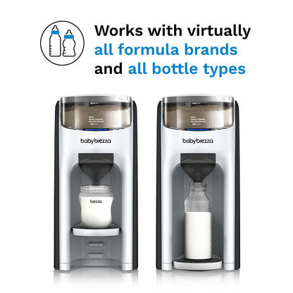 Baby Brezza Formula Pro Advanced - Automatic Bottle Maker - Mixes formula & water perfectly at the push of a button - 3 temperatures - For all bottles & powders - BPA-free - White/Black