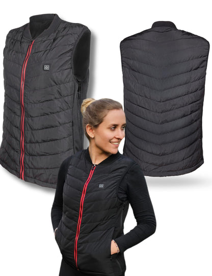 NorthHeat Premium heated vest, size L | Heated vest for men and women | Clothing with 5 heated zones up to 55°C | Heated vest WITH BATTERY (Powerbank)