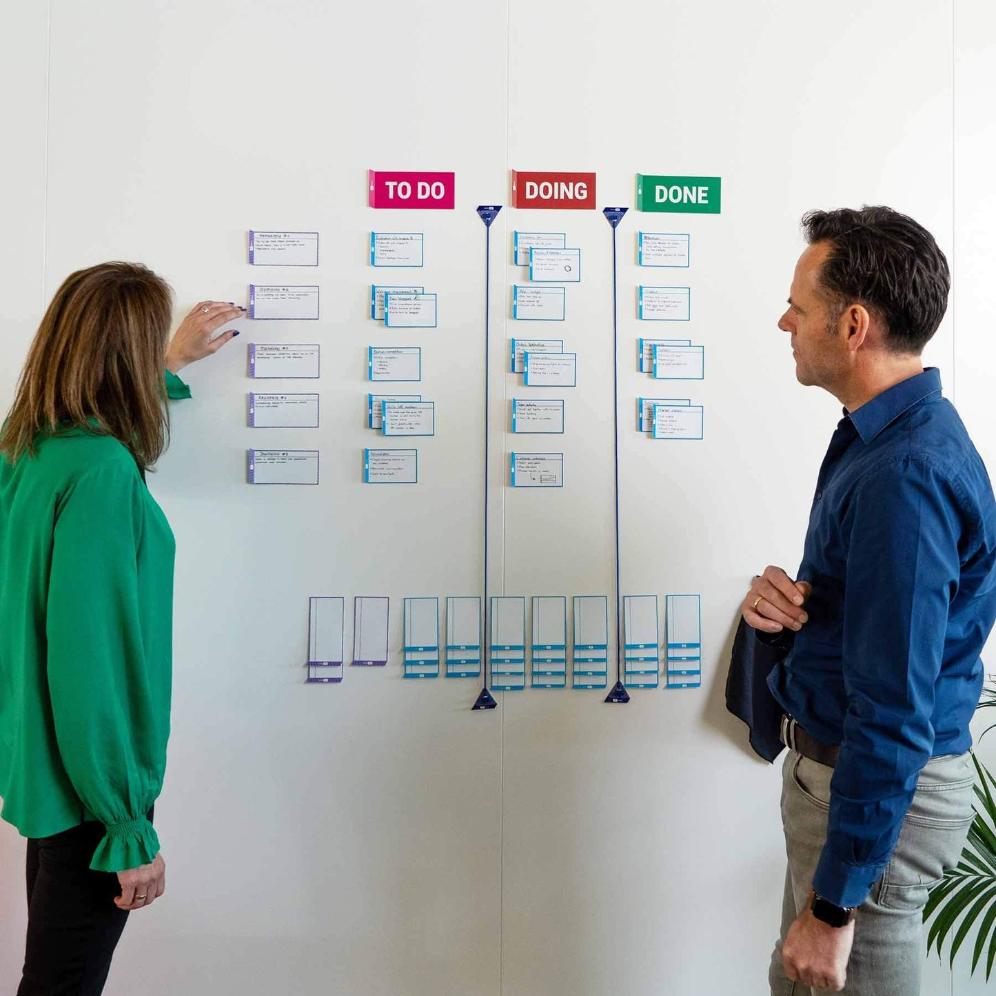 PATboard Scrum Board and Kanban Board Basic Toolset - Magnetic cards for agile project management - Basic to-do board for Scrum and Kanban teamwork.