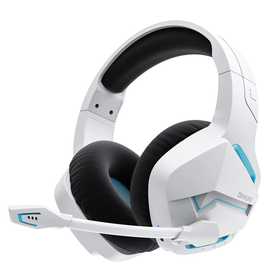 BINNUNE Gaming Headset, Wireless headset for PS4 PS5 PC Playstation 4 5, Gaming headphones with microphone Bluetooth USB Gaming Headset Wireless with 120 hours of battery life.