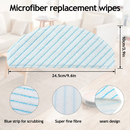 Get 50 pieces of cloth accessories for Ecovacs Deebot Ozmo N8 Pro+/T8 Max/T9 AIVI/T8+/N8Pro/T8 AIVI/N8/T9+ vacuum cleaner.