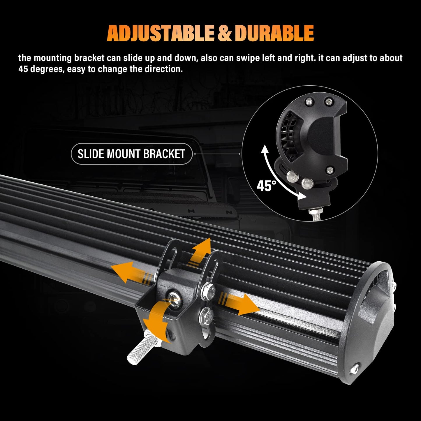 SKYWORLD 36 inch 234W Led work light bar, Led bar off-road auxiliary spotlight 12V 24V car LED work light bar waterproof for SUV UTV ATV vehicle tractor truck 4x4 lightbar