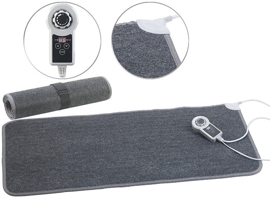 infactory Bathroom Heated Rug: Heatable floor mat, fleece fabric, 105x55cm, 60 °C, 155 W (Floor mat, heated rug for camper, mattress topper)