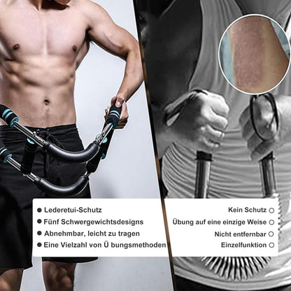 Twister Arm Trainer, U-shaped Adjustable Chest, Arm & Thigh Exerciser (30-50 kg / 70-110 lb), Portable Spring Resistance with detachable design, Fitness Equipment for home, office & travel.