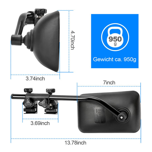 SUPAREE Caravan Mirror Universal Car Additional Mirror Car External Caravan Mirror for Motorhomes for all common vehicle types (2 pieces)