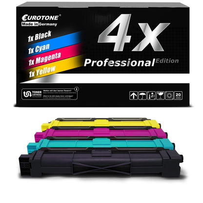 Eurotone 4X Premium Toner compatible for Brother DCP: 9020 CDW, TN 241/245 Toner Cartridge Set