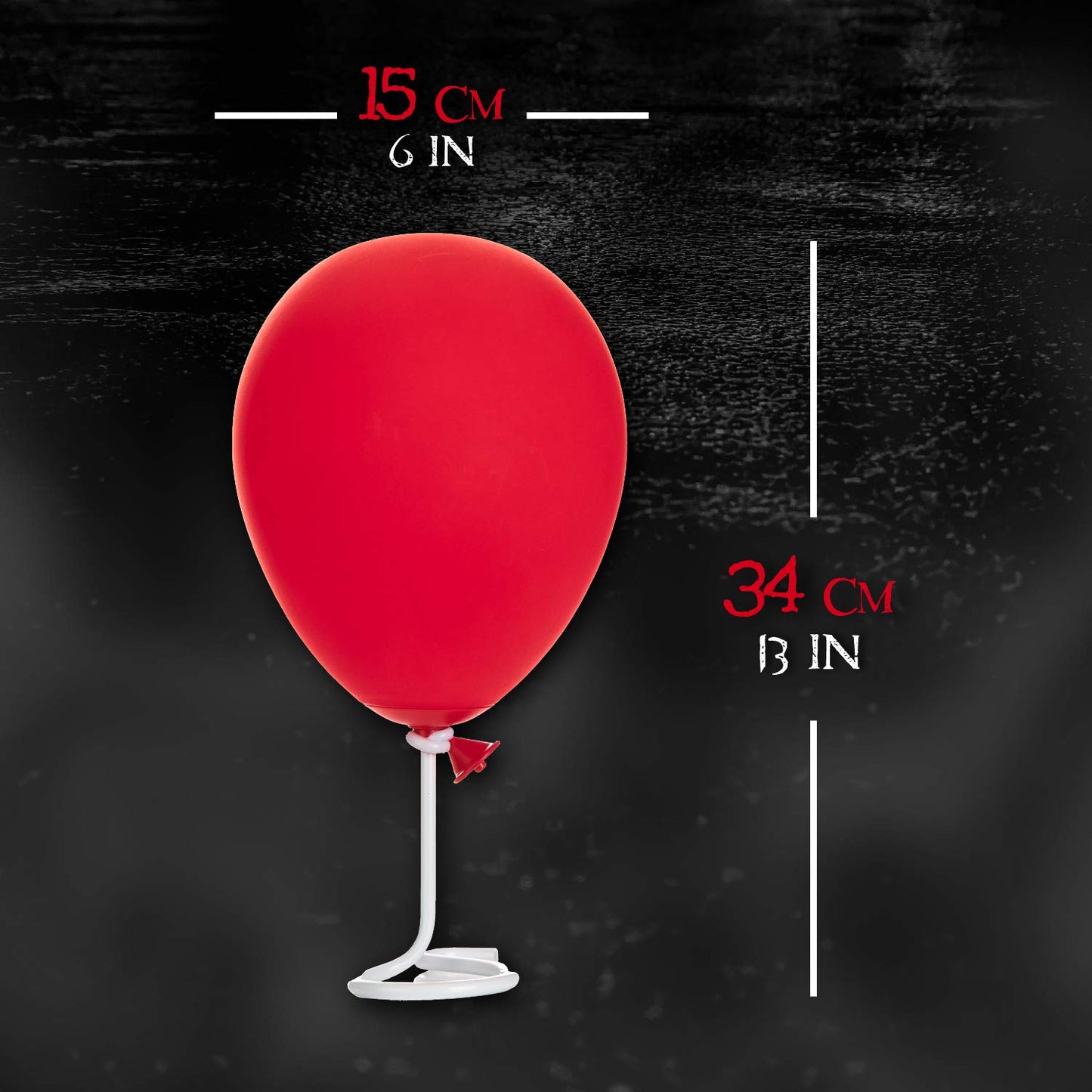 Pennywise Red Balloon Lamp - Officially licensed IT movie merchandise, creepy Halloween decoration, collector's gift for horror fans.