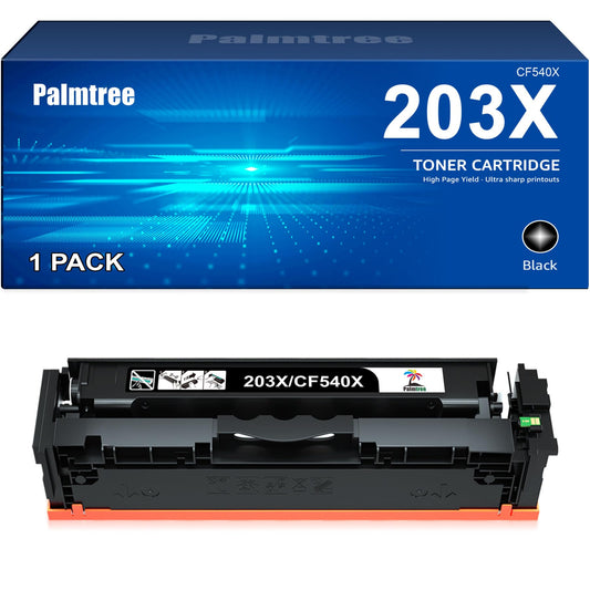 203X Toner Compatible for HP 203X 203A CF540X CF540A for HP Color Laserjet Pro MFP M281fdw M281fdn M280nw Color Laserjet Pro M254dw M254nw M254dn M281 M254 (1-Pack, Black)
