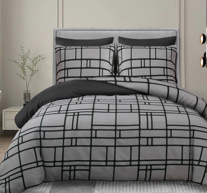 Pamposh bedding 155x220cm - Ultra-soft microfiber duvet cover 155x220cm - With pillowcase - Bedding set with zipper - Light & breathable duvet cover set