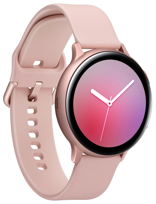 Samsung Galaxy Watch Active2, aluminum fitness tracker with a large display, long-lasting battery, water-resistant, 44mm, Bluetooth, Gold.