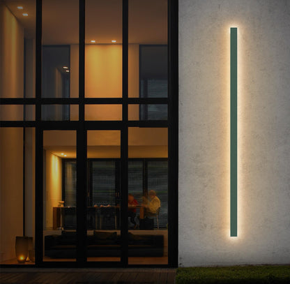 Klighten LED Long Wall Light, Anthracite Outdoor/Indoor Wall Lamp IP65, Outdoor Wall Lights 45W/150cm, Outdoor Light Iron Acrylic, Outdoor Lamp for Gardens Terraces Bedrooms, Warm Light 3000K