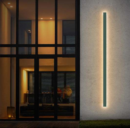 Klighten LED Long Wall Light, Anthracite Outdoor/Indoor Wall Lamp IP65, Outdoor Wall Lights 45W/150cm, Outdoor Light Iron Acrylic, Outdoor Lamp for Gardens Terraces Bedrooms, Warm Light 3000K