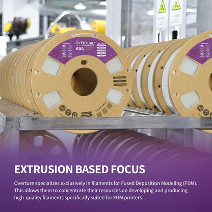 OVERTURE ASA Filament 1.75mm, 1kg spool (2.2lbs), Accuracy +/- 0.03mm, for 3D printers (Purple)