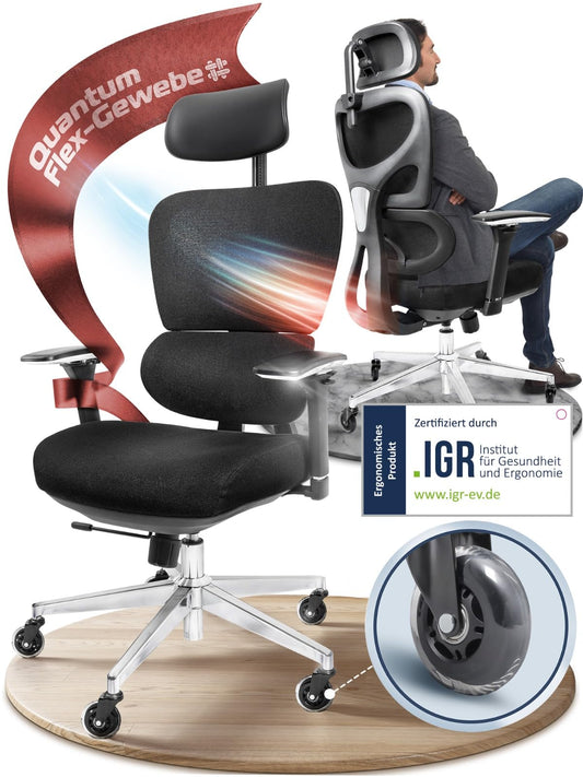 CLOUVOU ProSeat Office Chair Ergonomic [TOP PICK] Desk Chair 100% customizable | Office Chair & Gaming Chair | Computer Chair Home Office Chair Ergonomic | Swivel Chair 150 kg