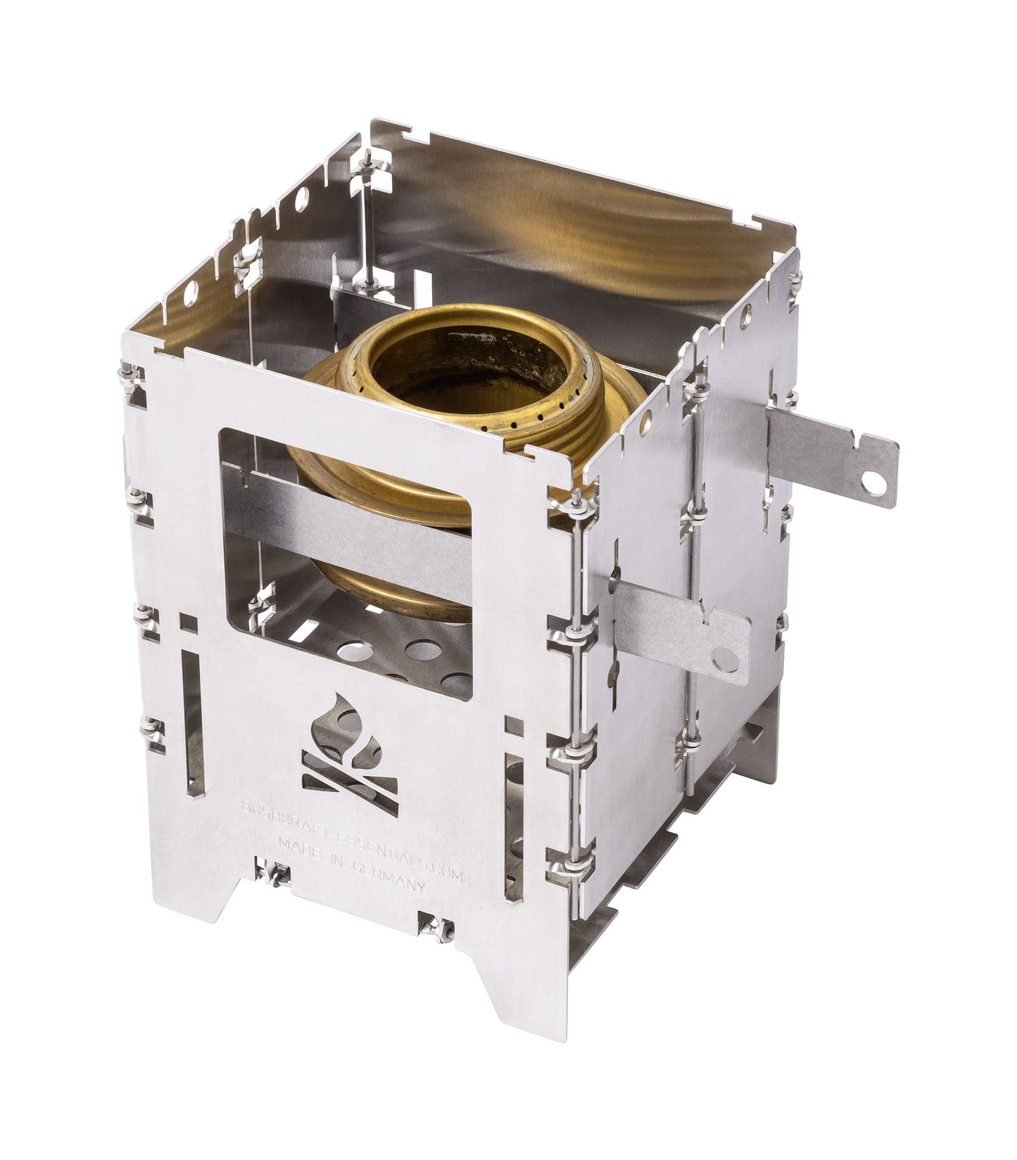 BUSHBOX LF outdoor stove | hobo stove | camping | wood | gas | alcohol | foldable | compact | stainless steel | 100% Made in Germany.