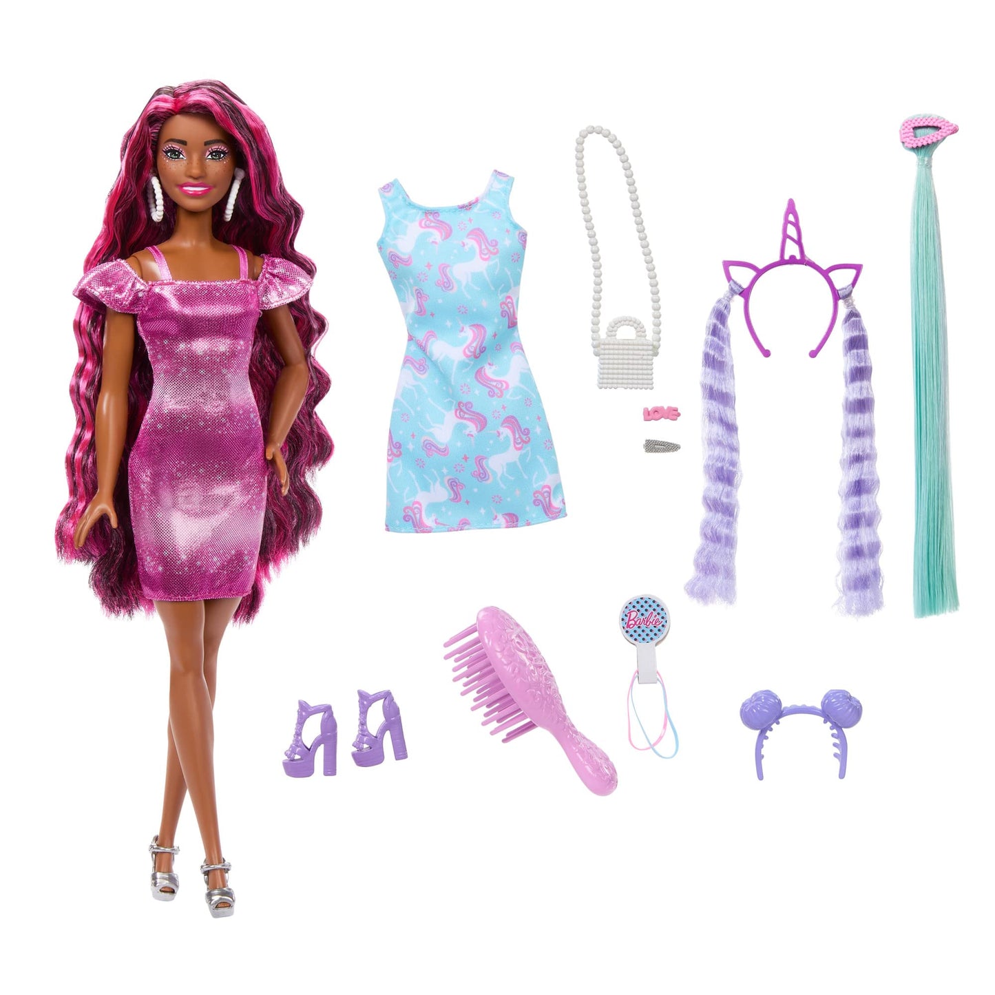 Barbie Mattel HKT95 doll Totally Hair 2, extra long hair, 21 cm, with accessories, Various models