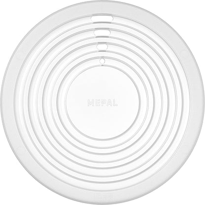 Mepal - Bento bowl starter set with microwave lid, multipurpose tray with 3 compartments, round Cirqula - airtight storage container - meal prep boxes & food storage containers - Vivid blue