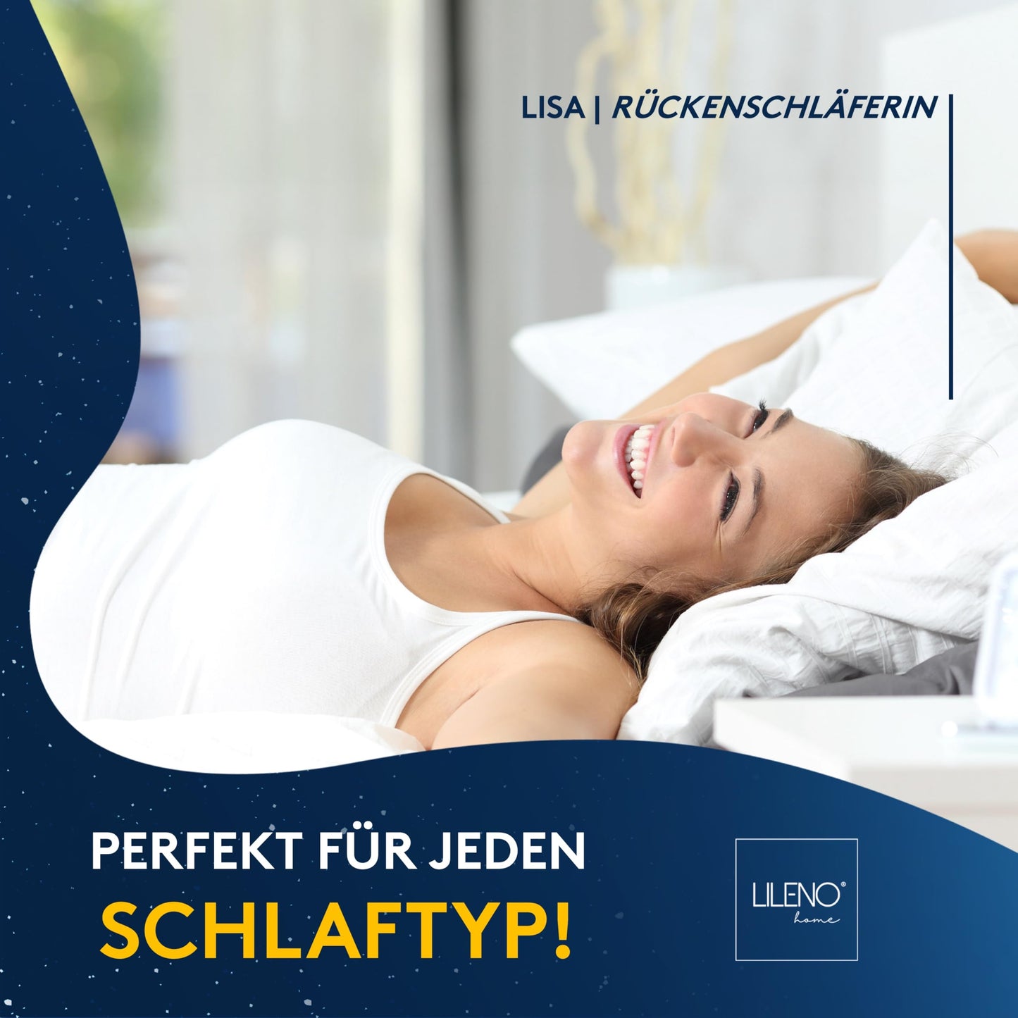 LILENO HOME pillow 40x80 [set of 2] - pillows 40x80 for a restful sleep - bed pillow 40x80 washable up to 95°C and with antibacterial treatment - allergy-friendly pillow as Pillow 40x80