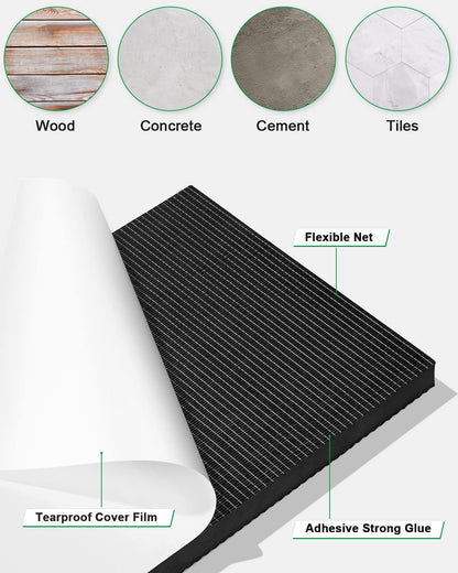 Just 4 Garages Wall Protection 40 x 20 x 2 cm, Self-Adhesive Edge Protection Foam, Dart Garage Wall Protection Padding, Door Edge Protection for Car Doors, Garages, and Carports (Black)