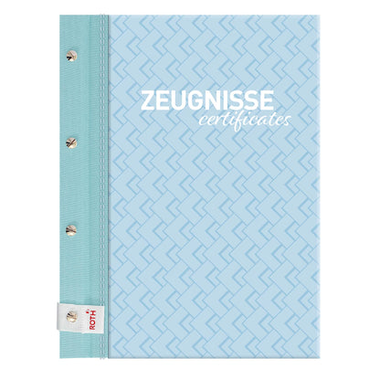 ROTH report folder "Pattern" with screw posts - swimming pool design - with 12 A4 transparent pockets, expandable