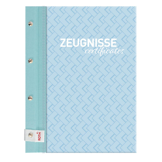 ROTH report folder "Pattern" with screw posts - swimming pool design - with 12 A4 transparent pockets, expandable