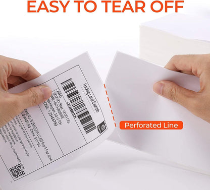 Phomemo labels 4x6 1000 labels/stack, Shipping labels compatible with MUNBYN, Phomemo, Polono label printers, BPA-free thermal labels adhesive for DHL, UPS, DPD-100 x 150 mm