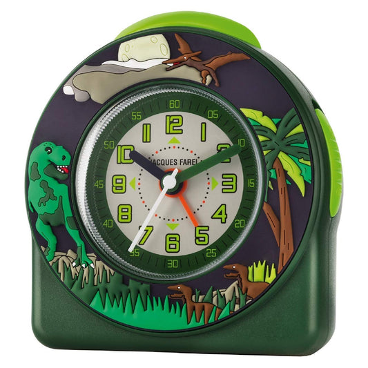 JACQUES FAREL ACW44 Dinosaur T-Rex Watch Boy Alarm Clock Analog Light Alarm