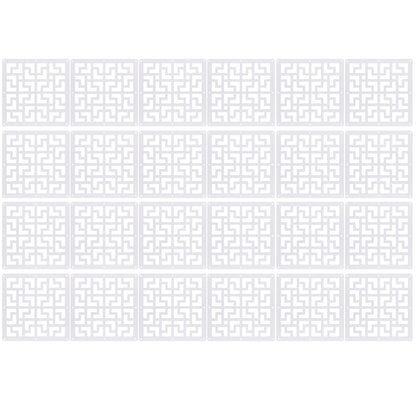 YHANEC 24-Piece DIY Room Divider Hanging Screen for Privacy, Perfect for Decorating Living, Dining, and Work Spaces, as well as Hotels and Bars