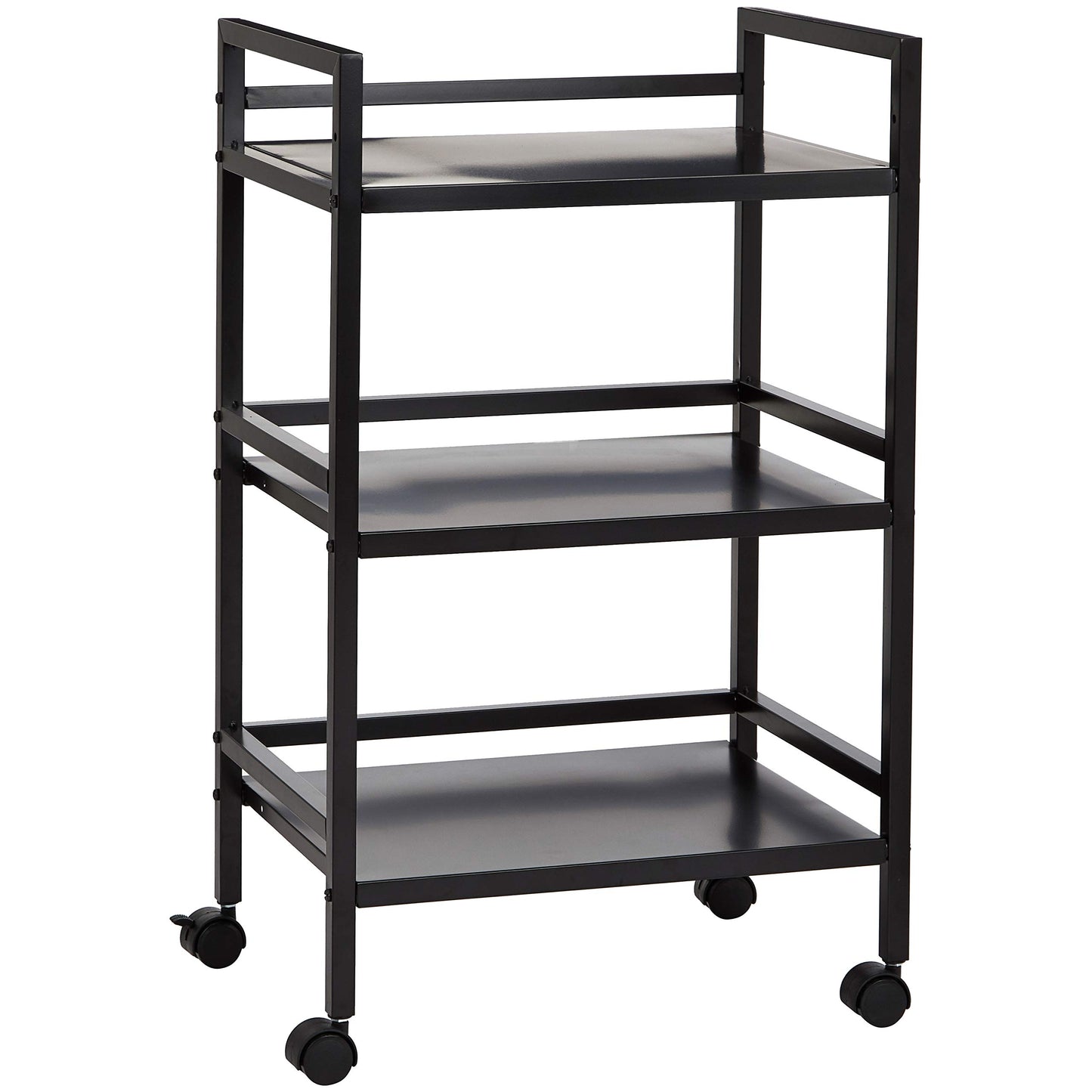 Amazon Basics Metal Serving Cart, 3 Levels, Black