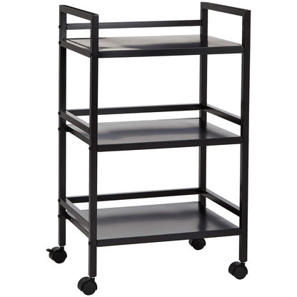 Amazon Basics Metal Serving Cart, 3 Levels, Black
