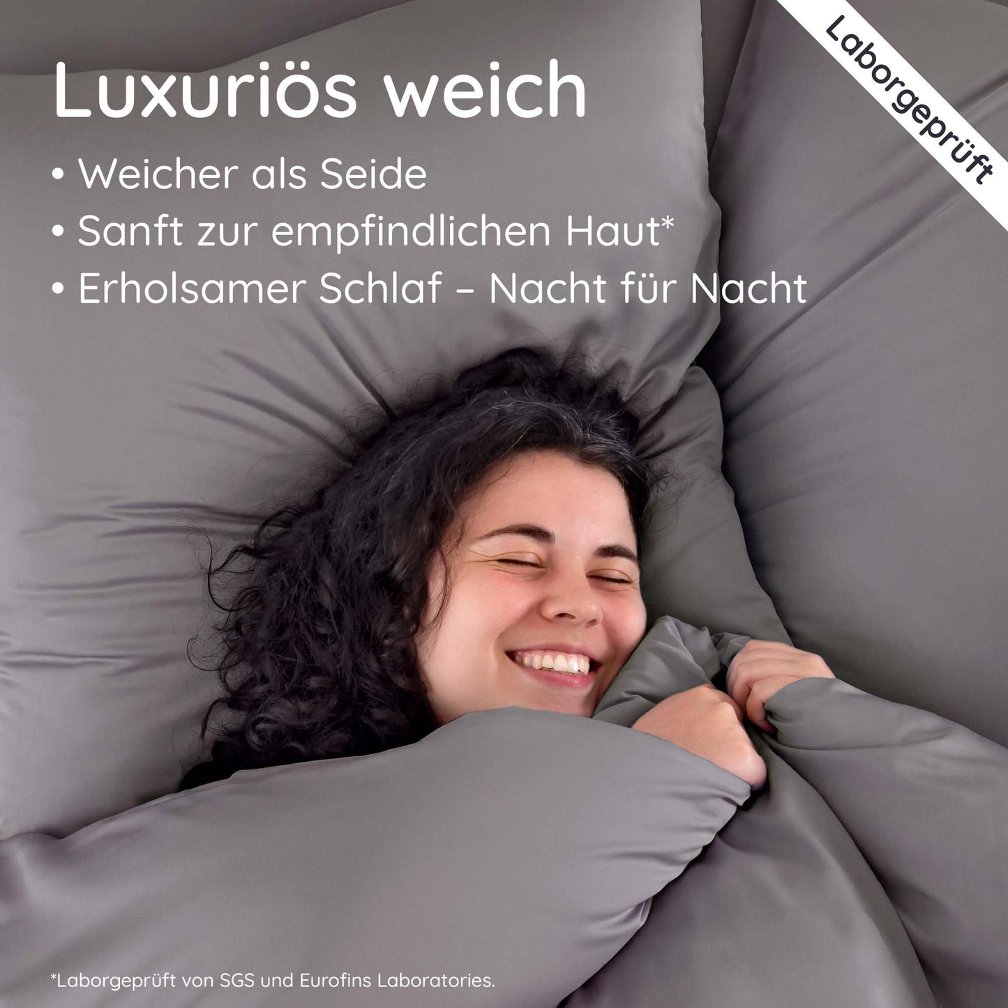 Bambaw Bamboo Pillowcase 50x75 cm, 2-pack, hypoallergenic bedding for allergy sufferers, anti-dust mite bedding, soft pillowcase antibacterial and gentle on hair, bamboo pillowcase (Dark Grey)