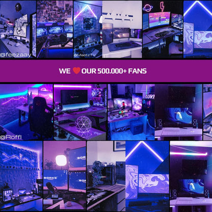 Nyfter - XXL Gaming Mouse Pad Sakura White 900 x 500mm Premium Fuji Mouse Pad Size Large stitched edges durable with high-end glide and anti-slip.