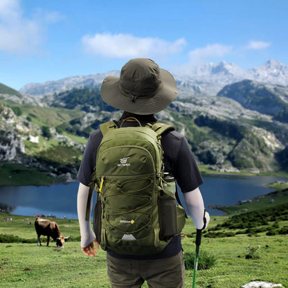 SKYSPER BOGDA 35 hiking backpack 35L with back ventilation & hydration system trekking backpack made of breathable 3D Air Mesh polyester camping outdoor hiking pack