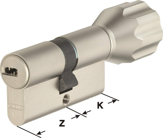 ABUS EC550 profile cylinder knob length Z45/K30mm with 10 keys