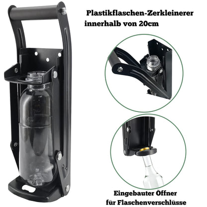 MinliGUY Can Crusher, Metal Can Crusher Recycling Tool for Aluminum Beverage Cans and Beer Cans, up to 500ml/330ml/250ml.