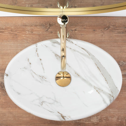 Rea wash basin washbasin countertop ceramic hand wash basin washbowl oval ivory stone marble 33x48 bathroom