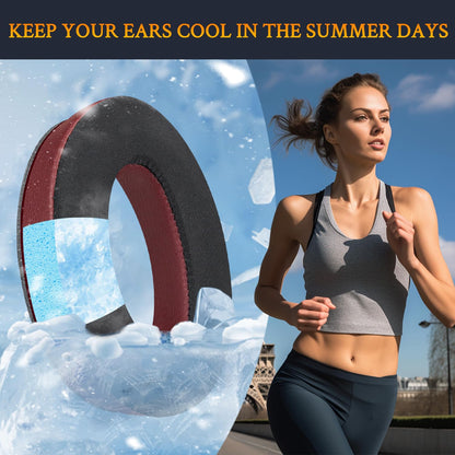 SOULWIT Cooling Gel Replacement Pads for Bose QuietComfort 45 (QC45)/QuietComfort SE (QC SE)/New Quiet Comfort Wireless Over-Ear Headphones, earphones with high-density noise isolation foam.