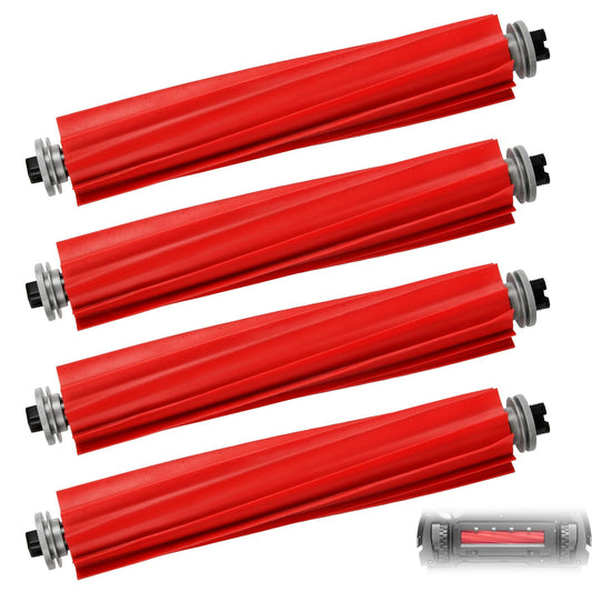 4 pieces main brush for Roborock S7 / S7+ / S7 MaxV / S7 Max Ultra / S7 MaxV Plus / S7 MaxV Ultra / S7 Pro Ultra / Q7 / Q7+ / Q7 Max / Q7 Max+ / Qrevo series vacuum cleaners, replacement roller brush.