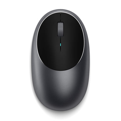 SATECHI M1 Wireless Bluetooth Mouse - USB-C rechargeable, compact & portable, for Mac/Windows, compatible with MacBook M4/M3/M2, Pro, Air, iMac, iPad Pro, iPhone 16/15/14 & more - Space Gray