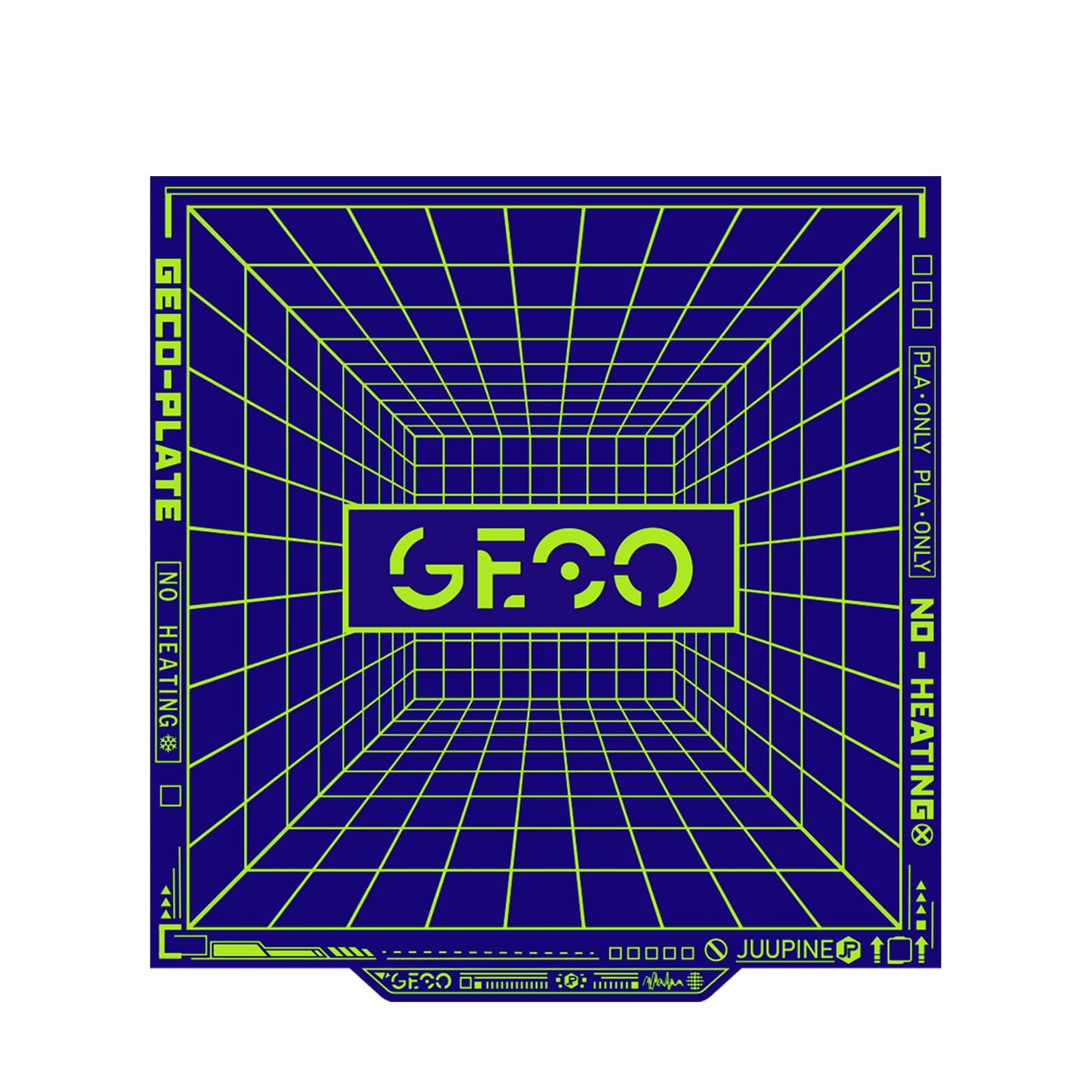 JUUPINE 235 x 235mm Print Bed Textured PEI PLA plate Platform GECO plate for Flashforge AD5M/AD5M Pro/AD5X/Elegoo Neptune 4 Pro/Ender 3 Pro Series 3D Printer HeatBed