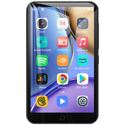 80GB WiFi MP3 player with Bluetooth, 4-inch touchscreen Android 9.0 MTK 8-core Spotify MP4 player, portable music player with speaker, with Play Store app, support for install/uninstall.
