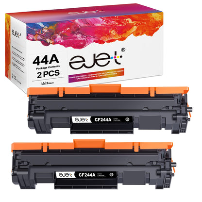 ejet Compatible Toner Cartridge as a replacement for HP 44A CF244A for Laserjet MFP M28w M28a for Laserjet Pro M15w M15a Printer (Black, 2-Pack)