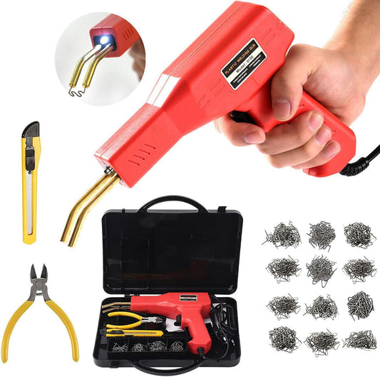 150W Plastic Welding Machine Car Bumper Repair Set Auto Bumper Repair Machine, 800pcs Hot Stapler Welding Repair Machine Repair Kit for Car Bumper/Parts