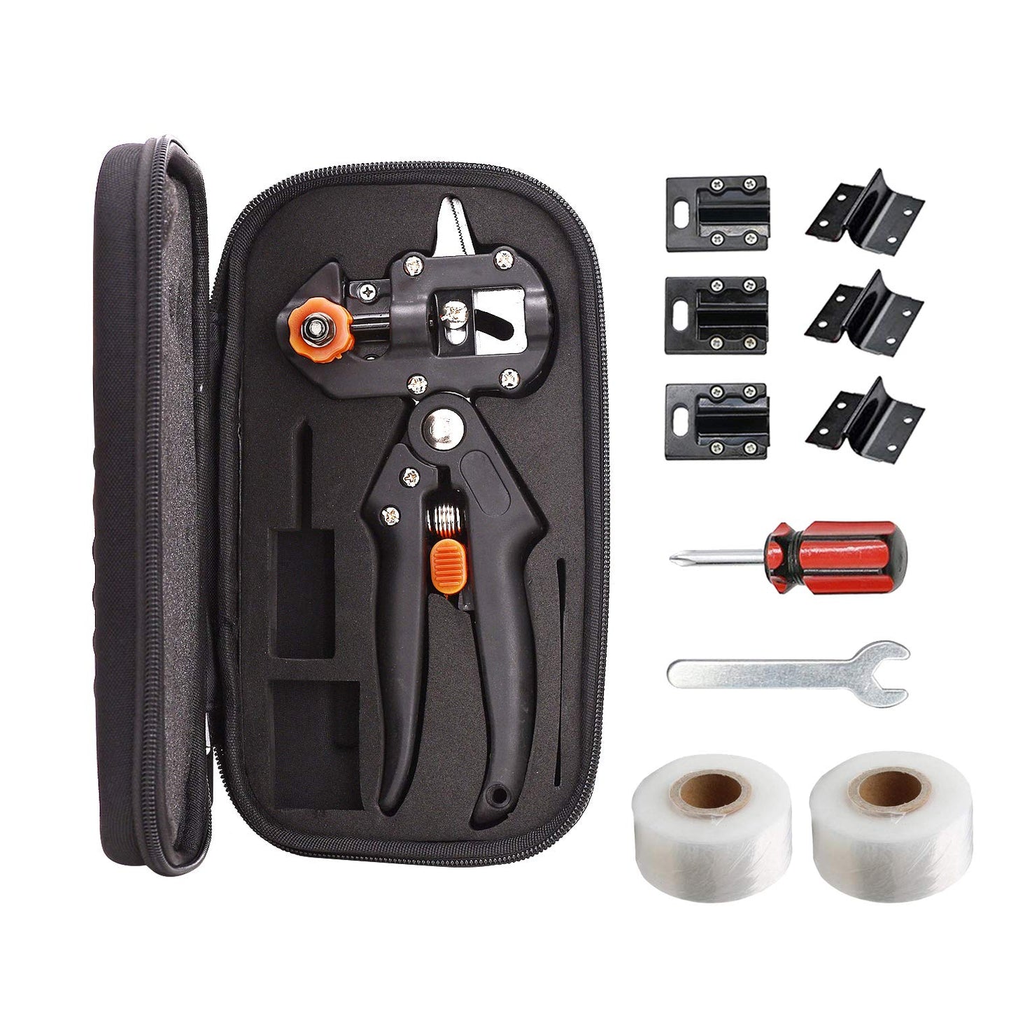 MoPei 2 in 1 Grafting Tool with THREE types of blades, Type V Type U and Type Ω, Ideal for grafting fruit trees.