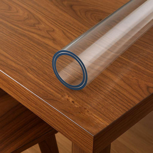 Art World Tablecloth Transparent Table Cover 2.0mm Clear Glass Film Table Protection Waterproof Wipeable Polyvinyl Chloride Film Custom Size Greaseproof Table Protector Film (150cm X 80cm)